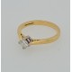 Pre Owned 18ct Princess Cut Diamond Solitaire Ring ZB724